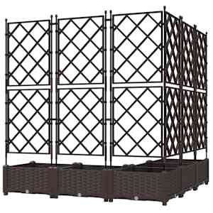 Zahradní pěstebník 5 pcs Hnědá 120 x 120 x 125,5 cm Ocel - obrázek 6