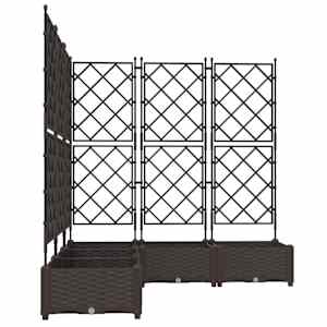 Zahradní pěstebník 5 pcs Hnědá 120 x 120 x 125,5 cm Ocel - obrázek 5