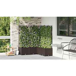 Zahradní pěstebník 5 pcs Hnědá 120 x 120 x 143 cm Ocel - obrázek 4