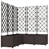 vidaXL Aia istutuspot 5 tk Pruun 120 x 120 x 143 cm PP