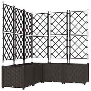Zahradní pěstebník 5 pcs Hnědá 120 x 120 x 143 cm Ocel - obrázek 2