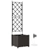vidaXL Aia istutuspot Pruun 40 x 40 x 142 cm PP
