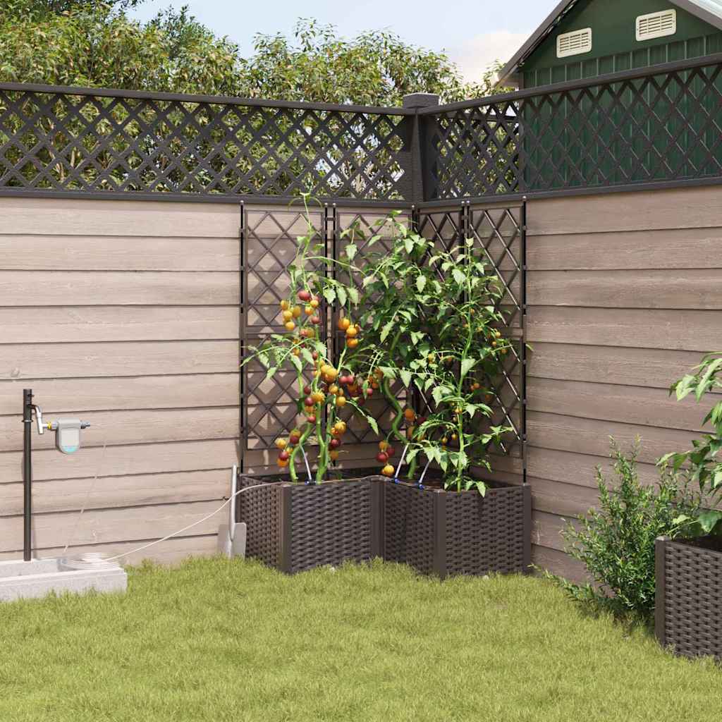 Haveplanter med vandingssystem 3 stk Brun