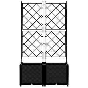 Zahradní pěstebník 2 pcs Černá 80 x 40 x 143 cm Ocel - obrázek 5