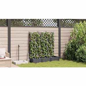 Zahradní pěstebník 3 pcs Černá 120 x 40 x 125,5 cm Ocel - obrázek 4