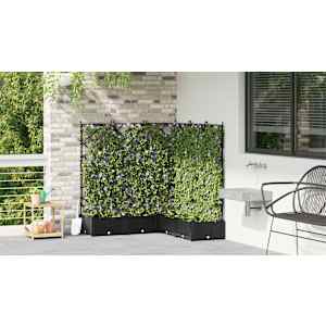 Zahradní pěstebník 5 pcs Černá 120 x 120 x 125,5 cm Ocel - obrázek 4