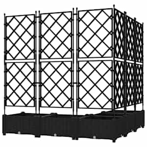 Zahradní pěstebník 5 pcs Černá 120 x 120 x 125,5 cm Ocel - obrázek 6