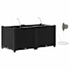 vidaXL Aia istutuspot 2 tk Must 80 x 40 x 37,5 cm PP