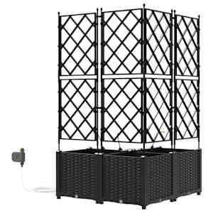 Zahradní pěstebník 3 ks Černá 80 x 80 x 142 cm PP - obrázek 7