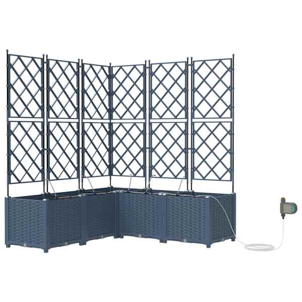 vidaXL Aia istutuspot Hall 40 x 40 x 125,5 cm PP