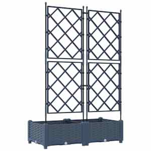 Zahradní pěstebník 2 pcs Šedá 80 x 40 x 125,5 cm Ocel - obrázek 6