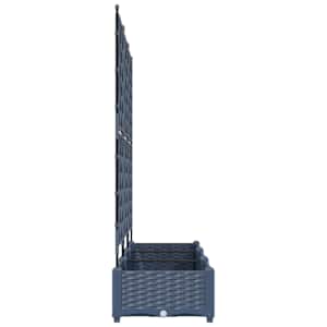 Zahradní pěstebník 3 pcs Šedá 120 x 40 x 125,5 cm Ocel - obrázek 5
