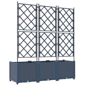 Zahradní pěstebník 3 pcs Šedá 120 x 40 x 143 cm Ocel - obrázek 6