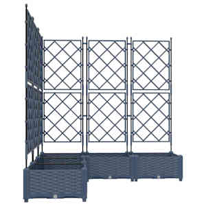 Zahradní pěstebník 5 ks Šedá 120 x 120 x 125,5 cm PP - obrázek 4