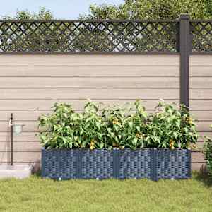 Zahradní pěstebník 4 pcs Šedá 120 x 120 x 142 cm Ocel - obrázek 3