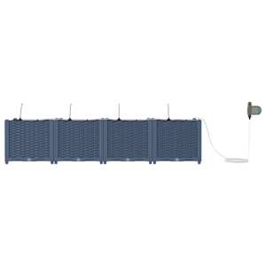 Zahradní pěstebník 4 pcs Šedá 120 x 120 x 142 cm Ocel - obrázek 4