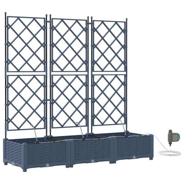 vidaXL Aia istutuspot 3 tk Hall 120 x 40 x 126 cm PP