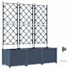 vidaXL Aia istutuspot 3 tk Hall 120 x 40 x 142 cm PP