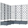 vidaXL Aia istutuspot 5 tk Helehall 120 x 120 x 125,5 cm PP