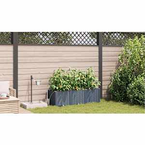 Zahradní pěstebník 3 pcs Světle šedá 120 x 40 x 37,5 cm Plast - obrázek 4