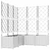 vidaXL Aia istutuspot 5 tk Valge 120 x 120 x 143 cm PP