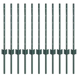 Zabudovaný plotový sloupek 11 ks Zelená 100 cm - obrázek 2