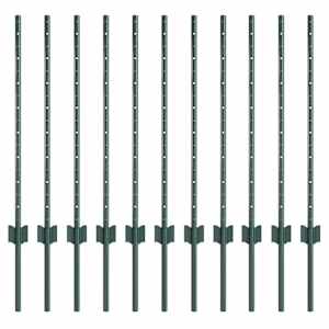 Zabudovaný plotový sloupek 11 ks Zelená 120 cm - obrázek 2
