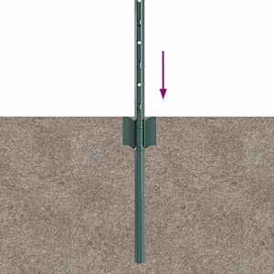 Zabudovaný plotový sloupek 11 ks Zelená 120 cm - obrázek 6