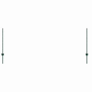 Zabudovaný plotový sloupek 11 ks Zelená 120 cm - obrázek 3