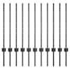 vidaXL Maatrikse posti 11 tk Hall 120 cm Pulberv&auml;rvitud teras