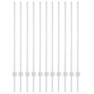 Zabudovaný plotový sloupek 11 pcs Stříbrná 160 cm - obrázek 2