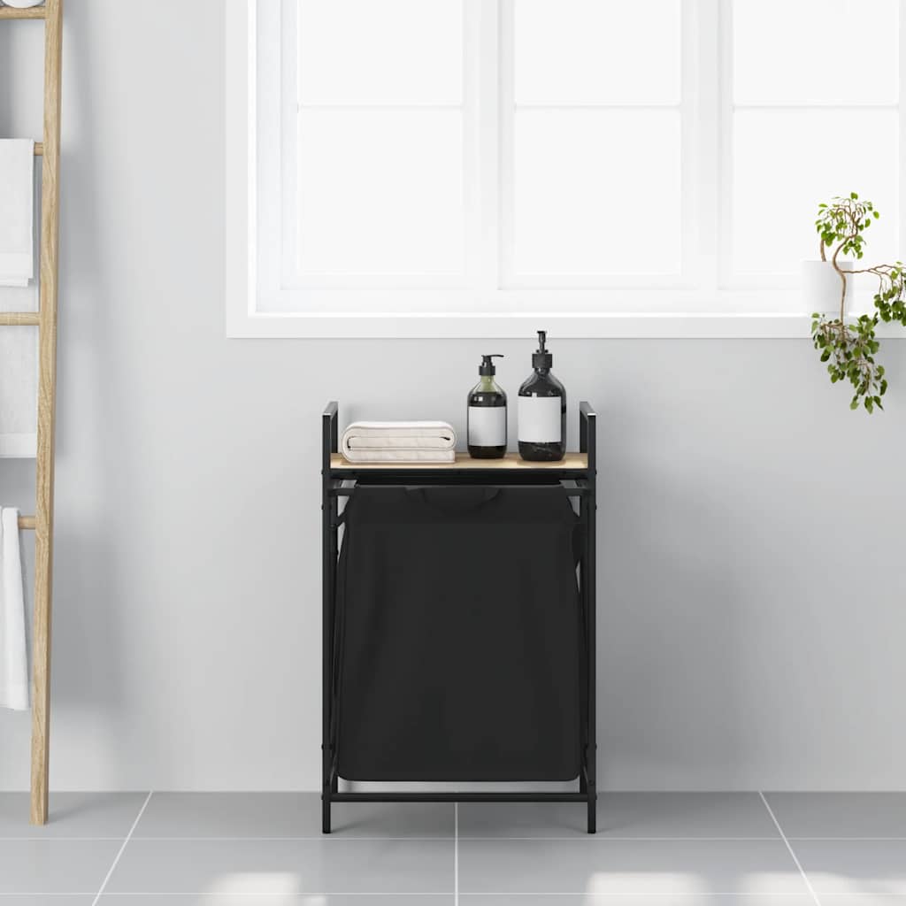 Thumbnail - vidaXL Wäschekorb 1 Fach mit Ablage Sonoma-Eiche