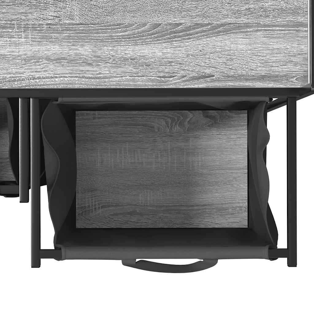 Wasmand 2 vakken met plank grijs sonoma eiken image 12