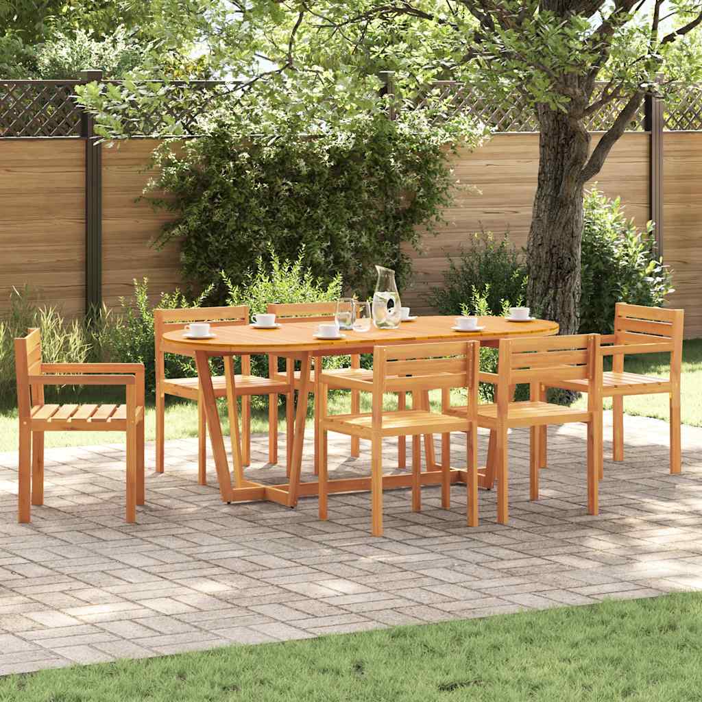 vidaXL Set de grădină cu 7 piese, lemn masiv de acacia