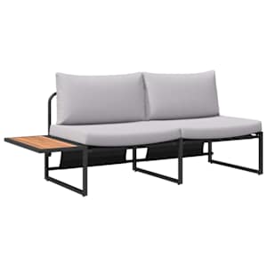 vidaXL Aia diivan padjaga padjaga Helehall 200,5 x 70 x 85,5 cm Teras
