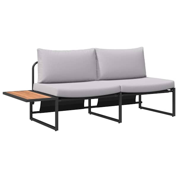 vidaXL Aia diivan padjaga padjaga Helehall 200,5 x 70 x 85,5 cm Teras