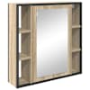 vidaXL Peeglikapp Sonoma tamm 60 x 16 x 60 cm Tehispuit