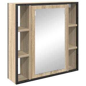 vidaXL Peeglikapp Sonoma tamm 60 x 16 x 60 cm Tehispuit