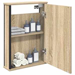 Zrcadlová skříň Sonoma dub 42 x 12 x 60 cm kompozitní dřevo - obrázek 3