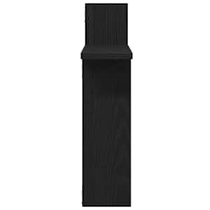 Nástěnné police 2 ks černý dub 50 x 12 x 50 cm, konstrukční dřevo - obrázek 6
