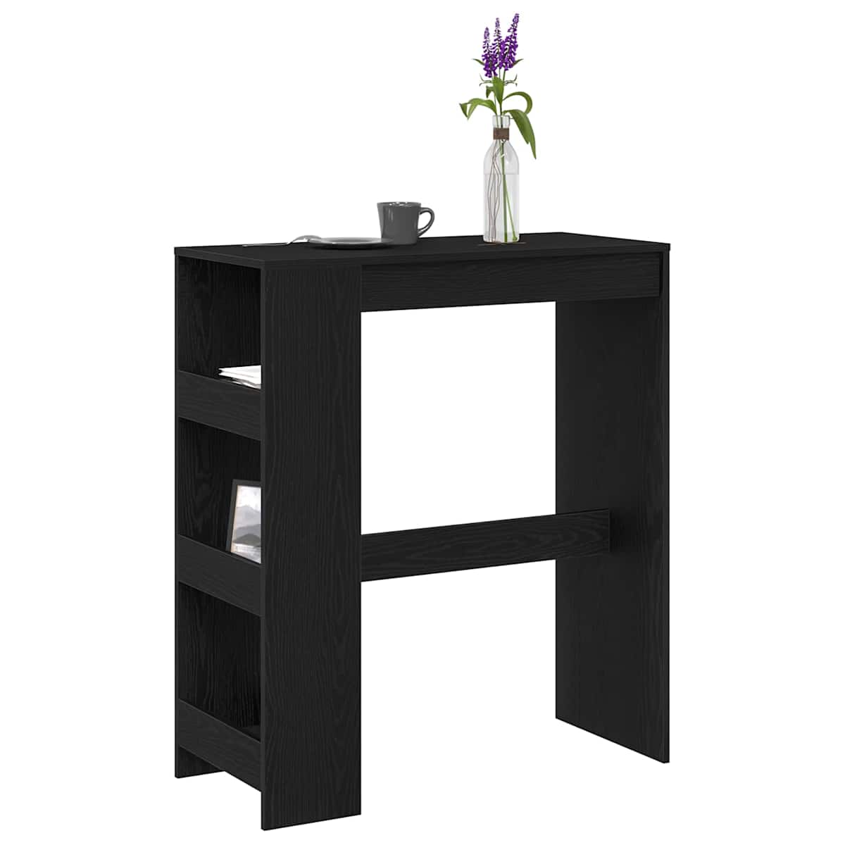 Barbord m. stativer 90x40x103,5 cm konstrueret træ - Billede 3