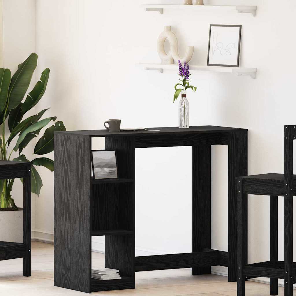 Barový stôl s policou Čierny dub 102,5x46x103,5 cm inžinierne drevo 868077