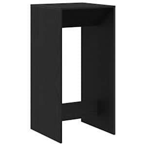 vidaXL Baarilaud 51 x 50 x 103,5 cm Tehispuit Must tamm Ristk&uuml;lik