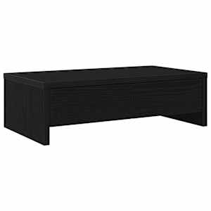 Stojan na monitor se zásuvkami černý dub 50 x 27 x 15 cm, konstrukční dřevo - obrázek 2