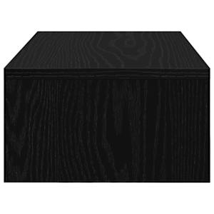 Stojan na monitor se zásuvkami černý dub 50 x 27 x 15 cm, konstrukční dřevo - obrázek 7