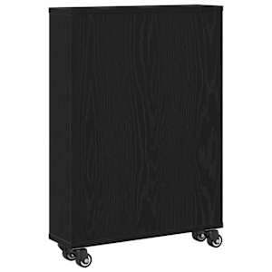 Úzký úložný vozík Černý dub 48 x 13 x 68 cm - obrázek 6