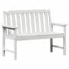 vidaXL Aiapink Valge 120 x 59 x 88 cm HDPE