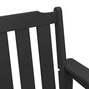 Zahradní lavice Černá 120 x 59 x 88 cm HDPE - obrázek 8