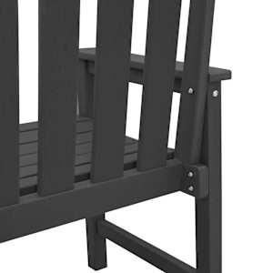 Zahradní jídelní židle 2 pcs Černá 65,5 x 59 x 88 cm HDPE - obrázek 8