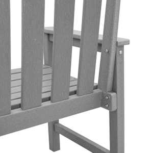 Zahradní jídelní židle 2 pcs Světle šedá 65,5 x 59 x 88 cm HDPE - obrázek 8